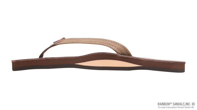 Rainbow Sandals Rainbow Women's Single Layer Premier Leather with Arch Support and a Narrow Strap Sandal - Dark Brown, Medium - Image 2